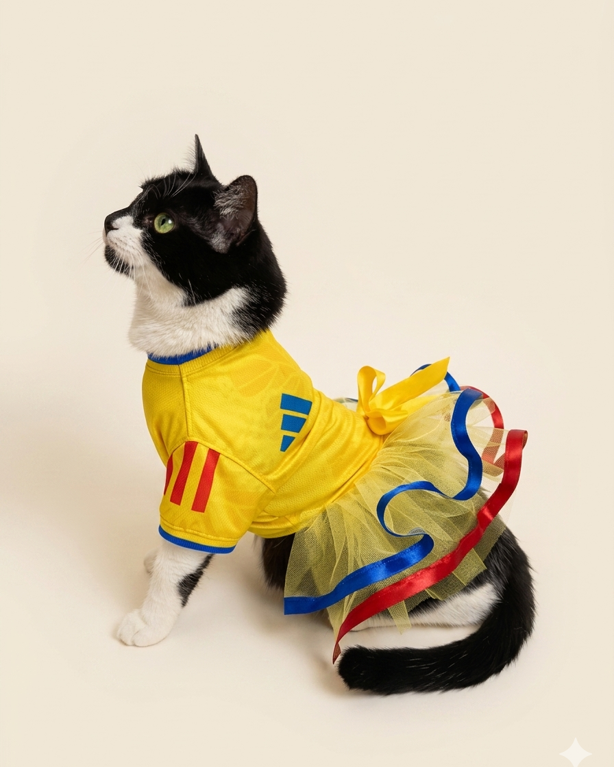 Vestido tutú selección Colombia
