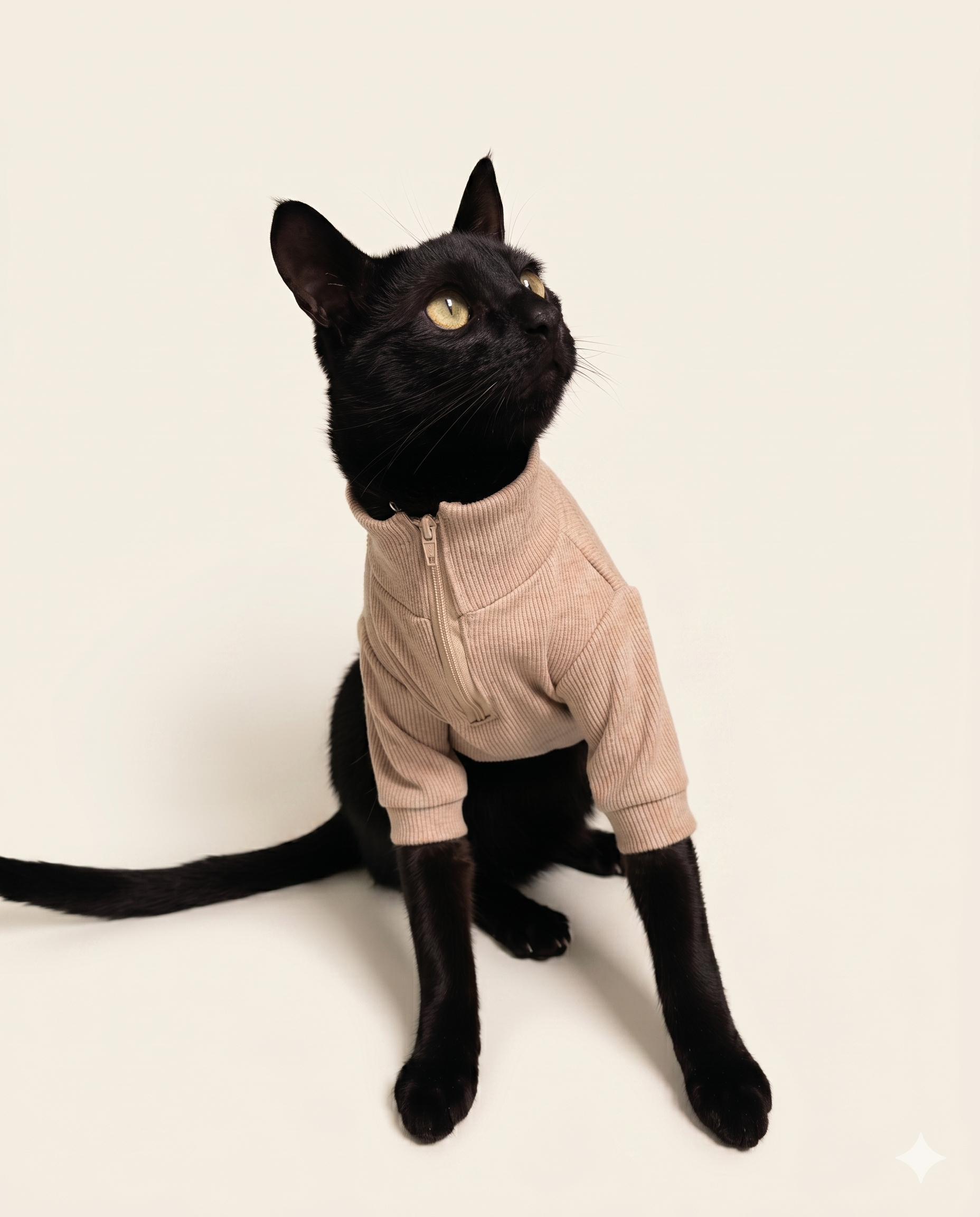 Buzo half zip teddy