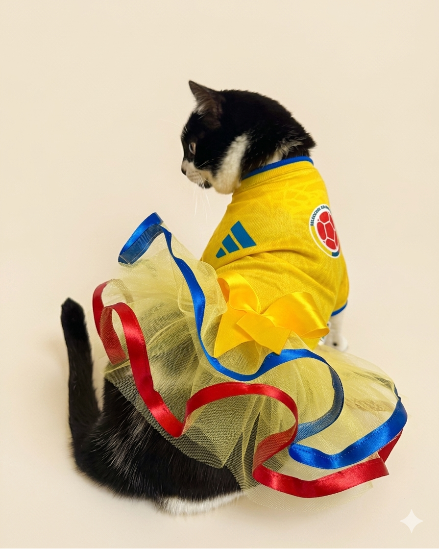 Vestido tutú selección Colombia