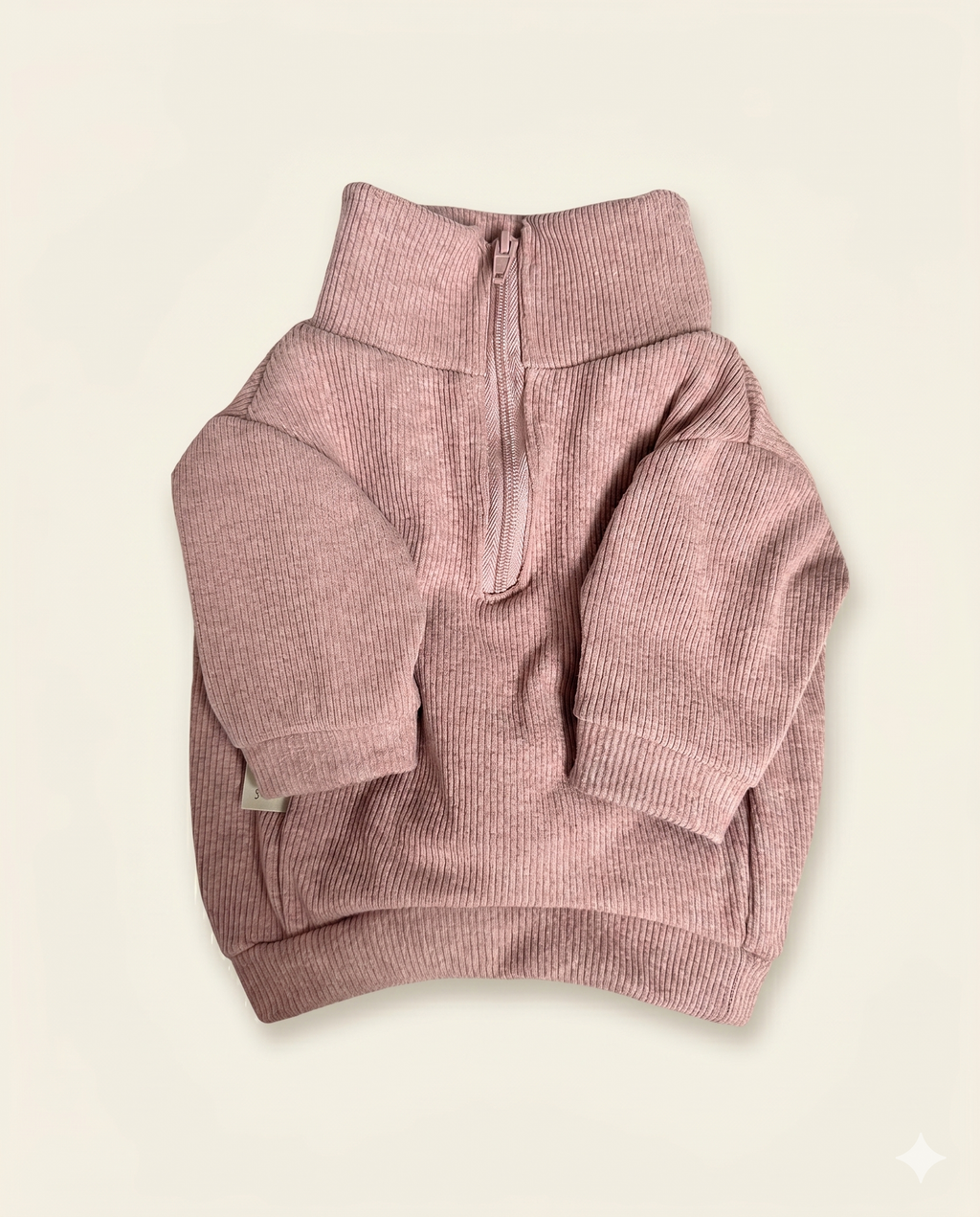 Buzo half zip teddy