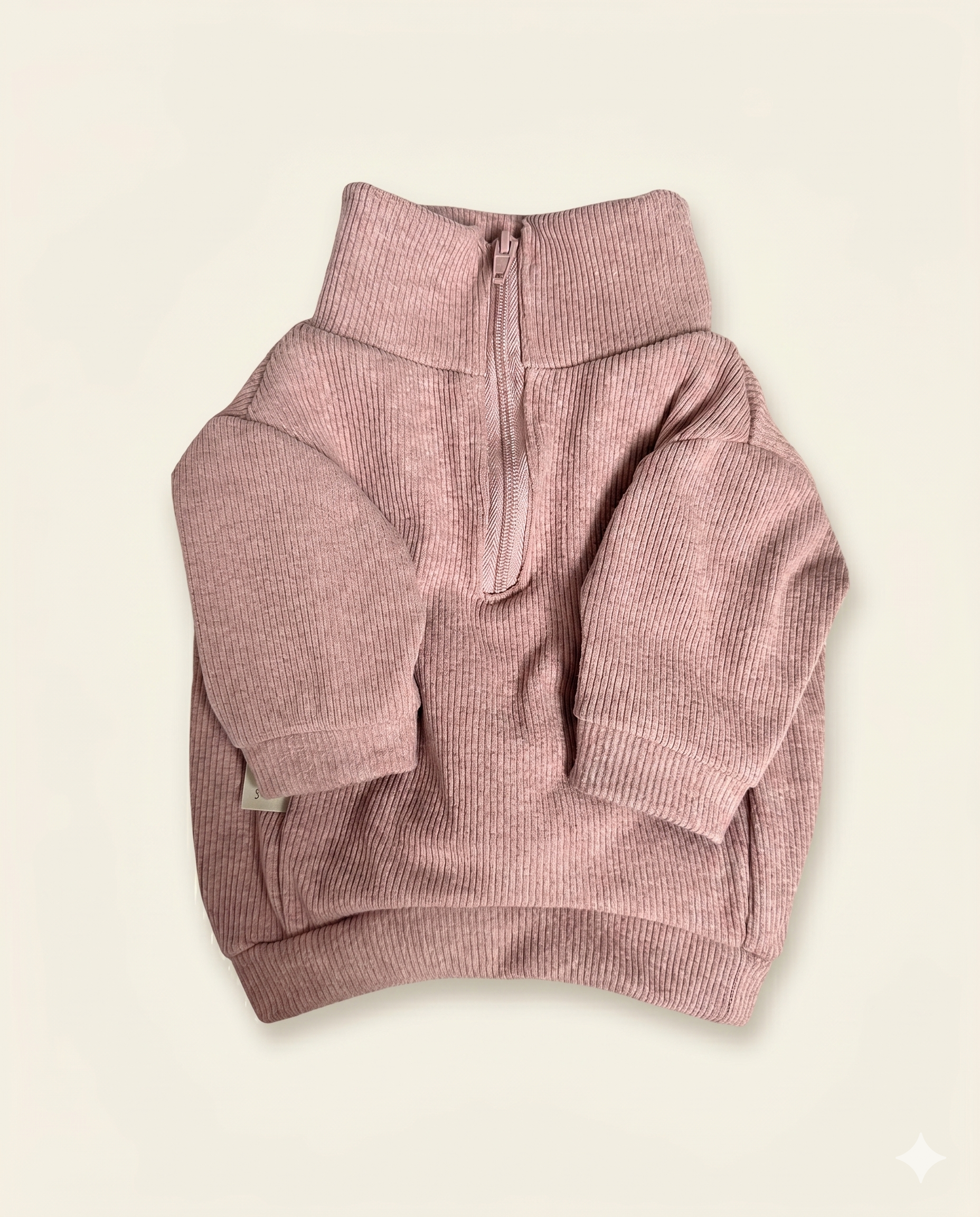 Buzo half zip teddy