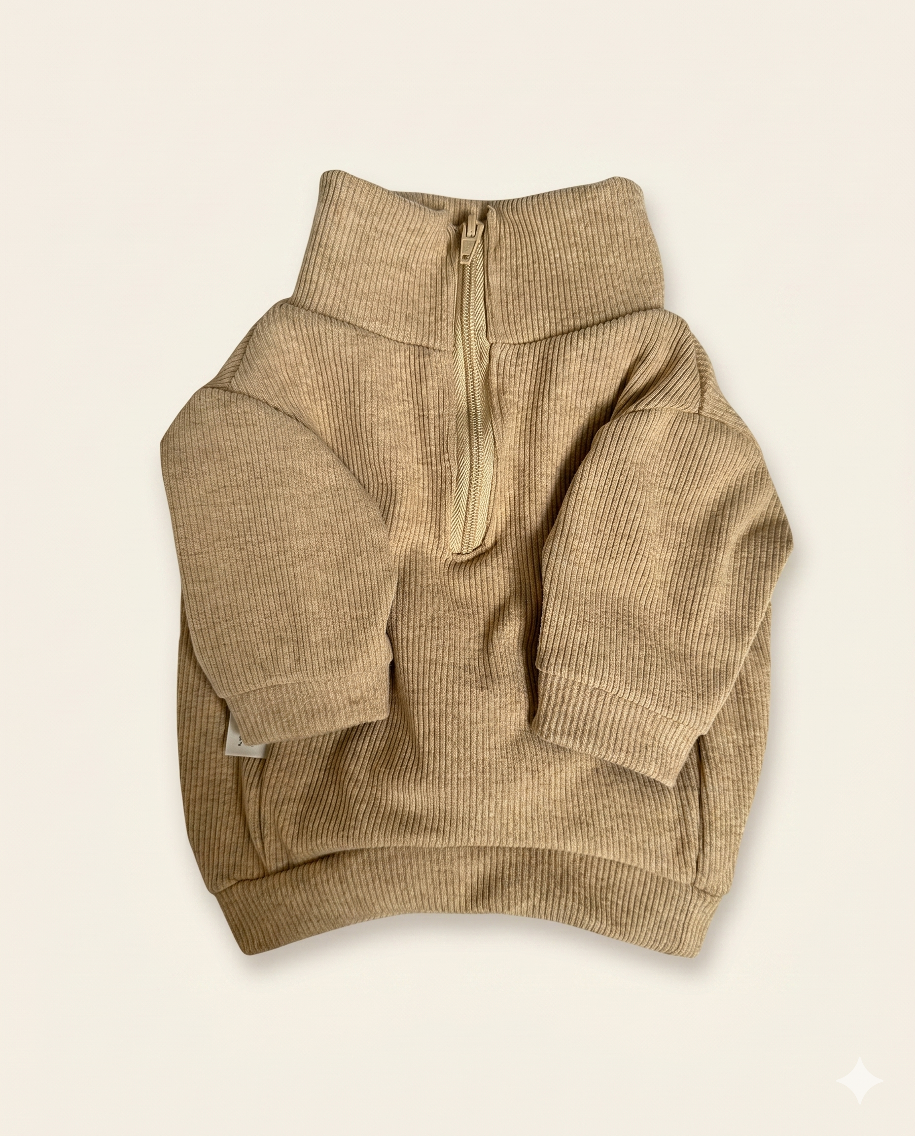Buzo half zip teddy